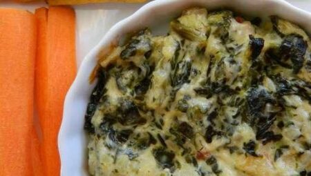 Spinach Artichoke Dip with Water Chestnuts