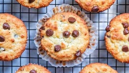 Almond Flour Chocolate Chip Muffins