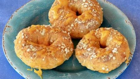 Tori’s Air Fryer Pumpkin Bagels