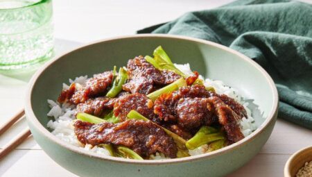 Mongolian Beef and Spring Onions