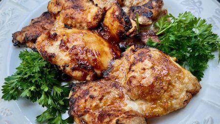 Air Fryer Honey-Mustard Chicken Thighs