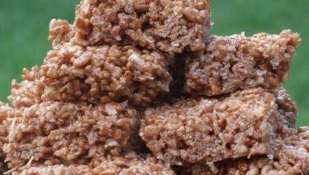 Coconut Chocolate Rice Krispie Treats