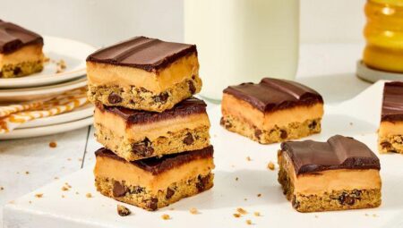 Chocolate Chip Cookie Millionaire Bars