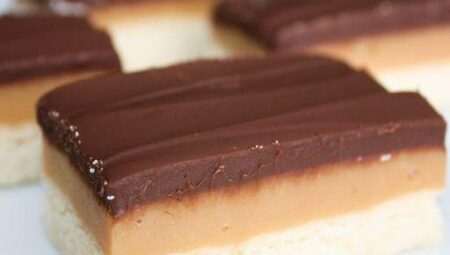 Caramel Shortbread Squares