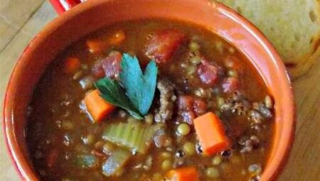 Beef and Lentil Soup