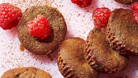 Air Fryer Raspberry Brownie Bites