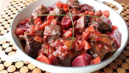 Borscht-Braised Beef Short Ribs