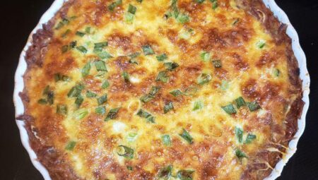 Hash Brown Crust Bacon Quiche