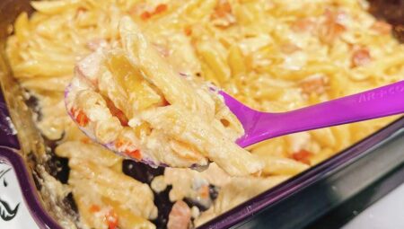 Cajun Shrimp and Sausage Pasta Bake