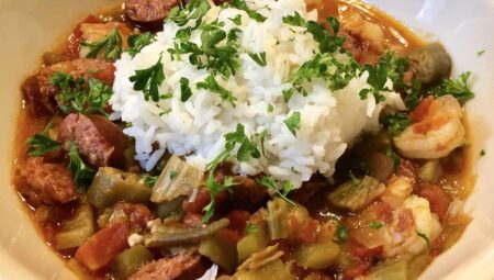 Easy Creole Okra and Shrimp