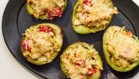 Chicken-Stuffed Baked Avocados